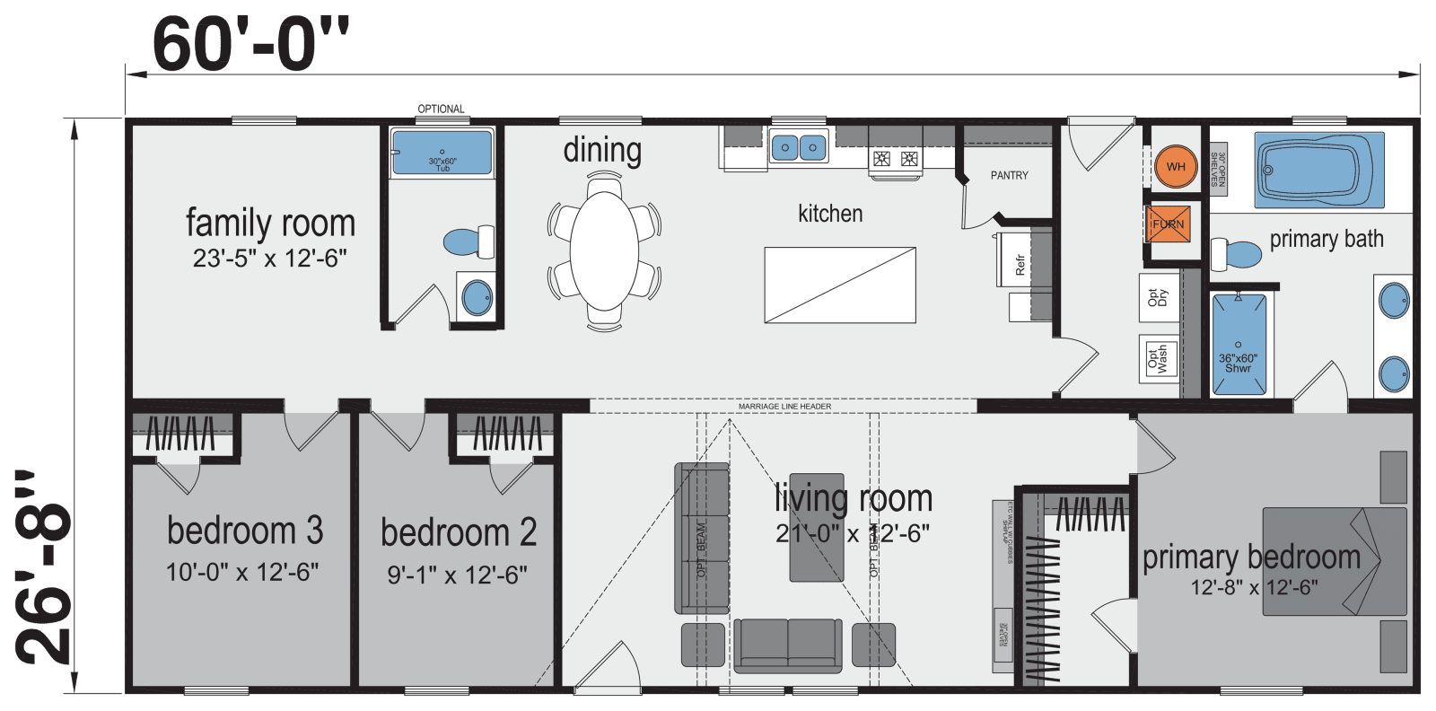 Keystone floor plan home features
