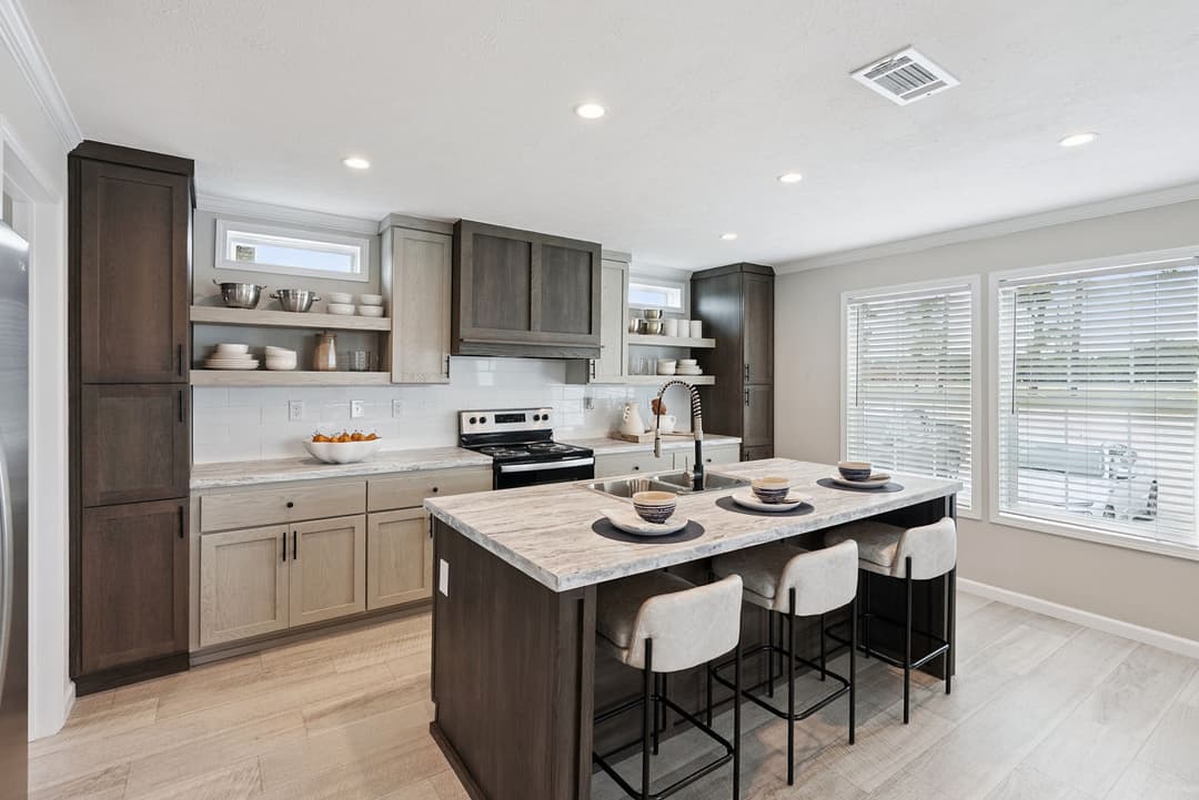 Driftwood kitchen home features