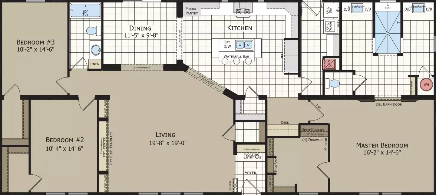 Somerset floor plan home features
