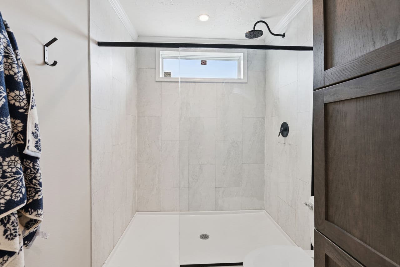 Driftwood bathroom home features