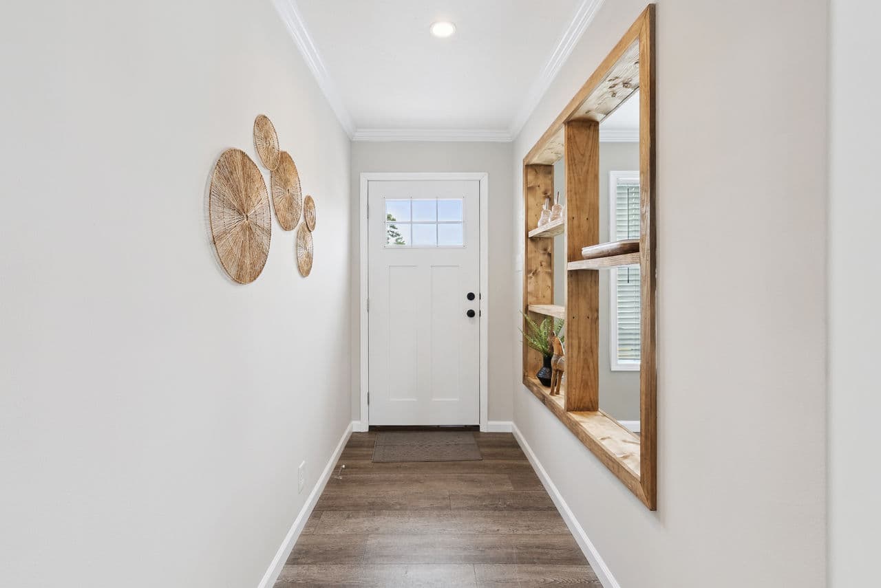 Blue sky interior home features